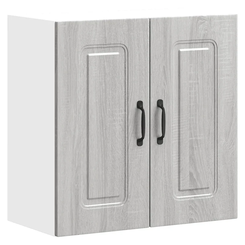 Armoire murale de cuisine Kalmar rangement pratique 60 x 31 x 60 cm en bois d'ingénierie sonoma gris 02_0049988