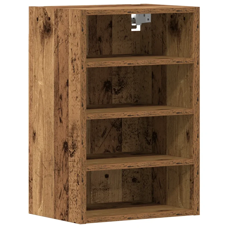 Armoire suspendue design mural ancienne cuisine 40 x 29,5 x 60 cm en bois d'ingénierie vieux bois 02_0050454