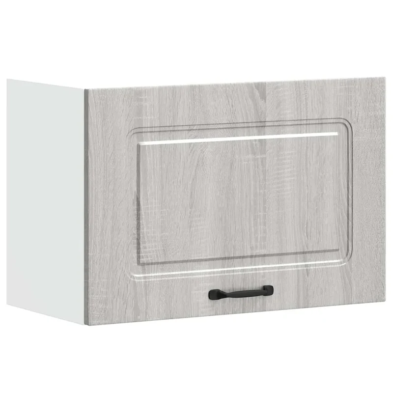 Armoire murale de cuisine design moderne rangement optimal 60 x 31 x 40 cm en bois d'ingénierie gris 02_0050008