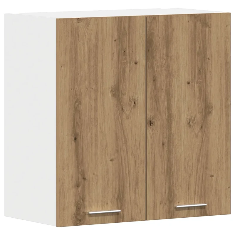 Armoire murale de cuisine optimisée 60 x 31 x 60 cm avec grand espace de rangement style moderne en bois d'ingénierie chêne artisanal 02_0051612