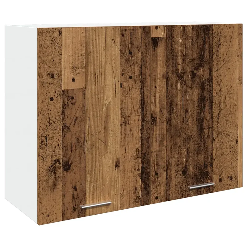 Armoire suspendue design mural optimisée 80 x 31 x 60 cm en bois d'ingénierie bois ancien 02_0050757