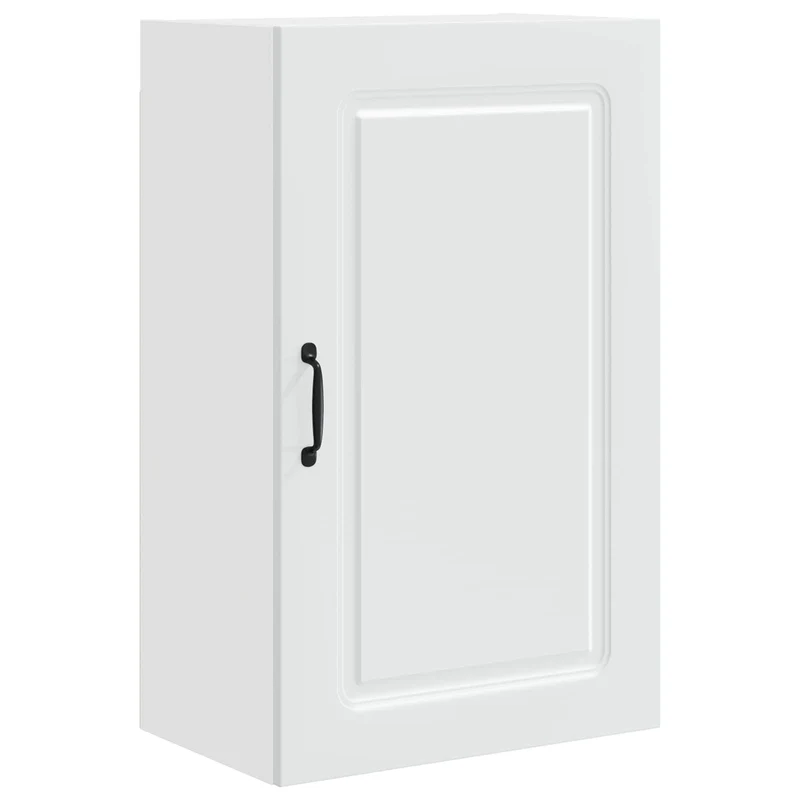 Armoire de cuisine rectangulaire design moderne grand espace de stockage 50 x 31 x 80 cm en bois d'ingénierie blanc 02_0053713