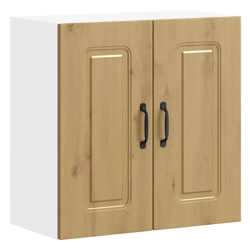 Armoire murale cuisine 60 x 31 x 60 cm espace de rangement pratique design chêne artisanal en bois d'ingénierie 02_0049991