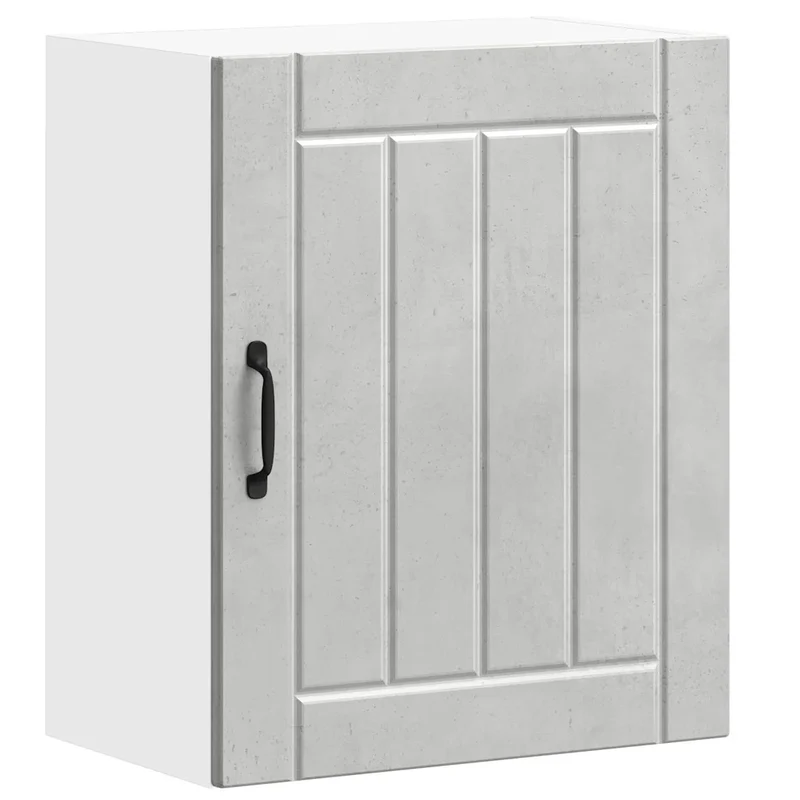 Armoire murale de cuisine design pratique optimisant espace 50 x 31 x 60 cm en bois d'ingénierie gris béton 02_0050156