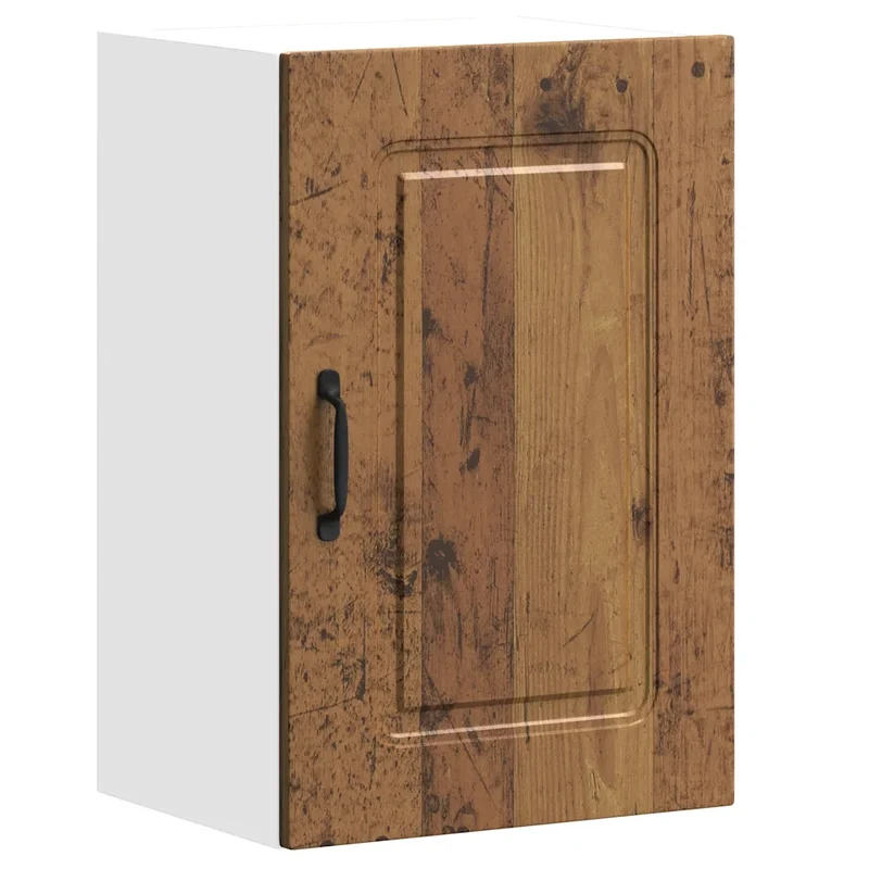 Armoire murale de cuisine Kalmar 40 x 31 x 60 cm grand espace de rangement style vintage en bois d'ingénierie vieux bois 02_0049978