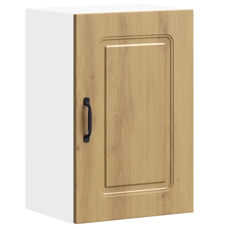 Armoire murale cuisine gain de place rangement 40 x 31 x 60 cm en bois d'ingénierie chêne artisanal 02_0049979