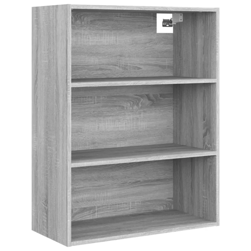 Armoire murale suspendue compacte fonctionnelle 69,5 x 32,5 x 90 cm en bois d'ingénierie sonoma gris 02_0048325